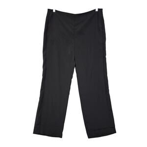 Chicos‎ Black Label Womens Crepe Flow Pants Plus Size 18 Black Tuxedo Style NWT